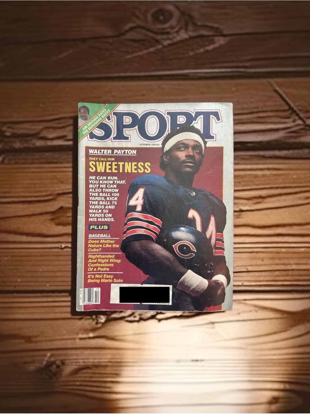 Vintage 1984 Walter Payton SPORT Magazine Chicago Bears NFL Sweetness - Picture 2 of 10
